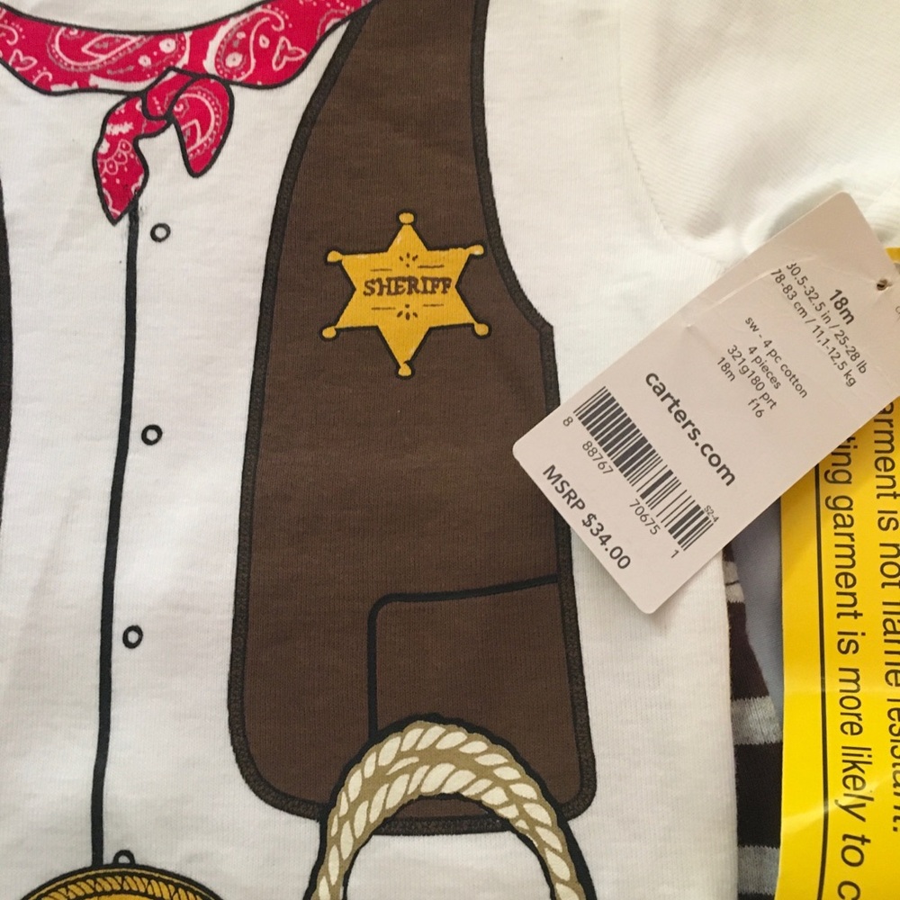 NWT Carter’s Sheriff Pajamas